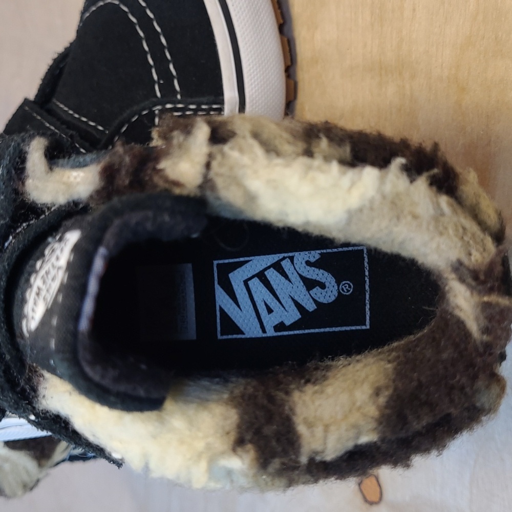 Vans Toddler Sk8-Mid Reissue V MTE-1 Fur Lined Black Shoes Size 10C - Picture 11 of 12